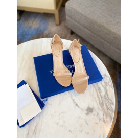 Stuart Weitzman Fashion Sheepskin Pvc High Heel Sandals For Women 