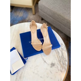 Stuart Weitzman Fashion Sheepskin Pvc High Heel Sandals For Women 