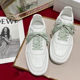 Stuart Weitzman Soft Cowhide Sneakers For Women Green