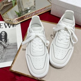 Stuart Weitzman Soft Cowhide Sneakers For Women White