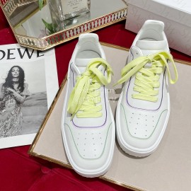 Stuart Weitzman Soft Cowhide Sneakers For Women Yellow