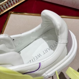 Stuart Weitzman Soft Cowhide Sneakers For Women Yellow