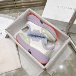 Stuart Weitzman Thick Soled Casual Sneakers For Women Purple