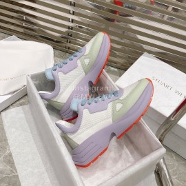 Stuart Weitzman Thick Soled Casual Sneakers For Women Purple