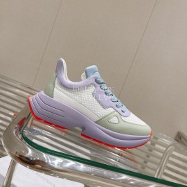 Stuart Weitzman Thick Soled Casual Sneakers For Women Purple