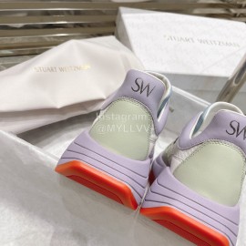 Stuart Weitzman Thick Soled Casual Sneakers For Women Purple