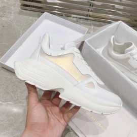 Stuart Weitzman Thick Soled Casual Sneakers For Women White