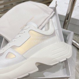 Stuart Weitzman Thick Soled Casual Sneakers For Women White