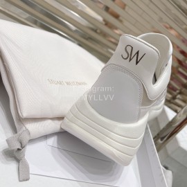 Stuart Weitzman Thick Soled Casual Sneakers For Women White