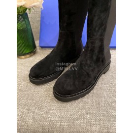 Stuart Weitzman Fashion Suede Elastic Long Boots For Women Black