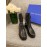 Stuart Weitzman New Calfskin Lace Up Chelsea Boots For Women Black