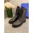 Stuart Weitzman New Calfskin Lace Up Chelsea Boots For Women Black