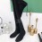 Stuart Weitzman Elastic Velvet Thick High Heeled Knee Boots For Women