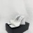 The Attico Leather Triangle High Heeled Slippers For Women White