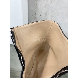 The Row Cow Leather Thick Bottom Zipper Boots For Women Coffee