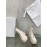 The Row Cow Leather Thick Bottom Zipper Boots For Women White