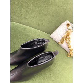 The Row Sheepskin Pointed High Heeled Boots For Women Black