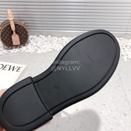 The Row Calf Leather Thick Bottom Zipper Boots For Women Black