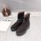 The Row Calf Leather Thick Bottom Zipper Boots For Women Brown