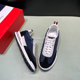 Thom Browne Nylon Mesh Running Shoes For Men Navy