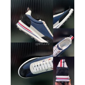 Thom Browne Nylon Mesh Running Shoes For Men Navy