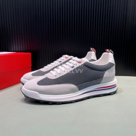 Thom Browne Nylon Mesh Running Shoes For Men Dark Gray