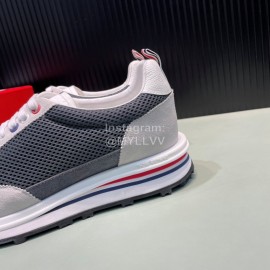 Thom Browne Nylon Mesh Running Shoes For Men Dark Gray