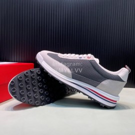 Thom Browne Nylon Mesh Running Shoes For Men Dark Gray