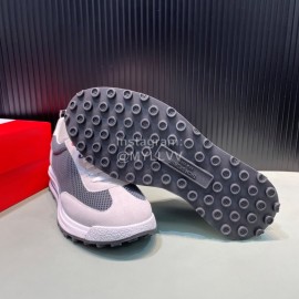 Thom Browne Nylon Mesh Running Shoes For Men Dark Gray