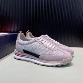 Thom Browne Nylon Mesh Running Shoes For Men Gray