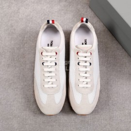 Thom Browne Nylon Mesh Running Shoes For Men And Women Gray