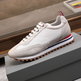 Thom Browne Nylon Mesh Running Shoes For Men And Women Gray