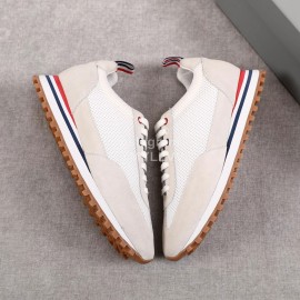Thom Browne Nylon Mesh Running Shoes For Men And Women Gray