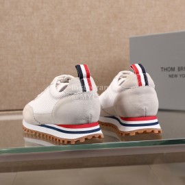 Thom Browne Nylon Mesh Running Shoes For Men And Women Gray