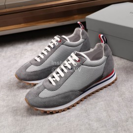 Thom Browne Nylon Mesh Running Shoes For Men And Women Dark Gray