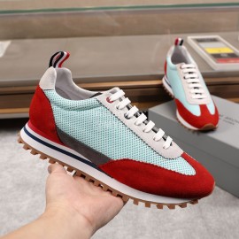 Thom Browne Nylon Mesh Running Shoes For Men And Women Blue