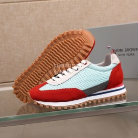 Thom Browne Nylon Mesh Running Shoes For Men And Women Blue