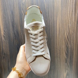 Tods Calf Leather Casual Sneakers For Men Gray