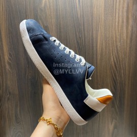 Tods Calf Leather Casual Sneakers For Men Navy