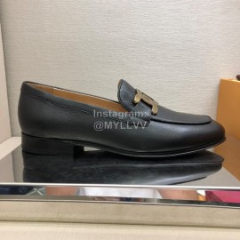 Tods Calf Leather Casual Business Shoes For Men Black