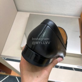 Tods Black Calf Leather Casual Business Shoes For Men 