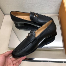 Tods Calf Leather Black Casual Business Shoes For Men 