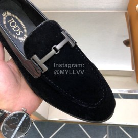 Tods Velvet Calf Leather Casual Business Shoes For Men 