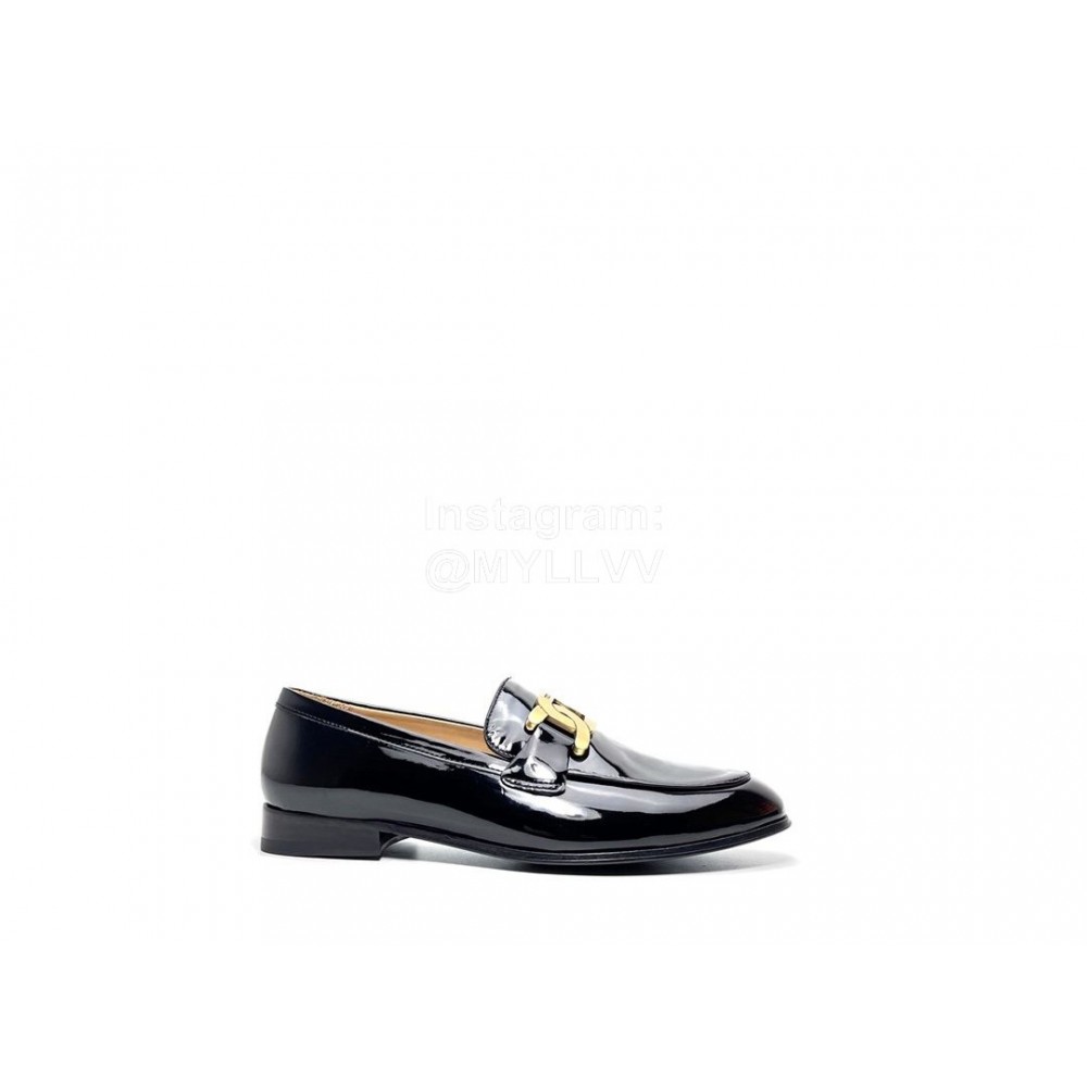 Tods Patent Leather Casual Business Shoes For Men 