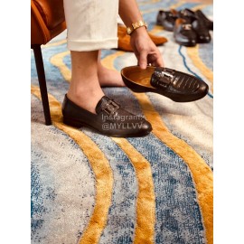 Tods Leather Casual Business Shoes For Men Black 