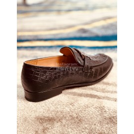 Tods Leather Casual Business Shoes For Men Black 