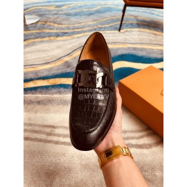 Tods Leather Casual Business Shoes For Men Black 