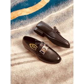 Tods Leather Casual Business Shoes For Men Brown