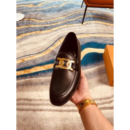 Tods Leather Casual Business Shoes For Men Coffee