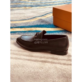 Tods Cowhide Casual Business Shoes For Men Coffee